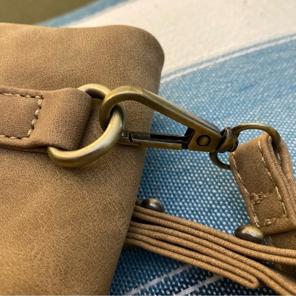 Anthropologie Janis Colorblock Suede Crossbody Bag NWT - Picture 11 of 11
